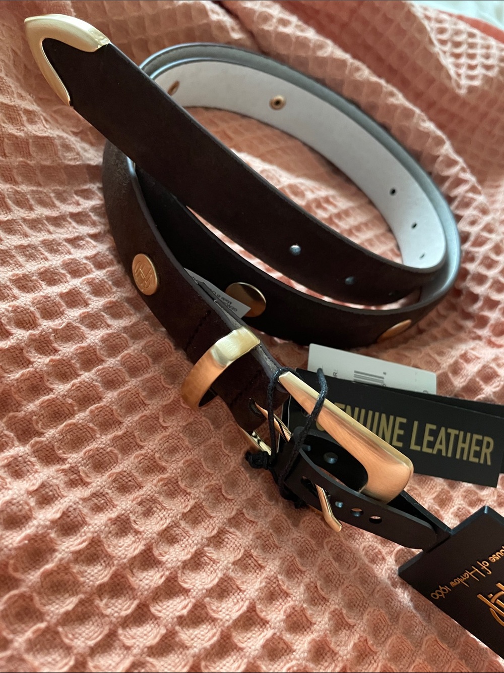 House of Harlow 1960 Genuine Leather Womens Belt